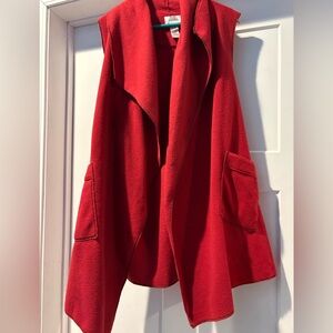 LeMode Vibrant Red Open Front Vest